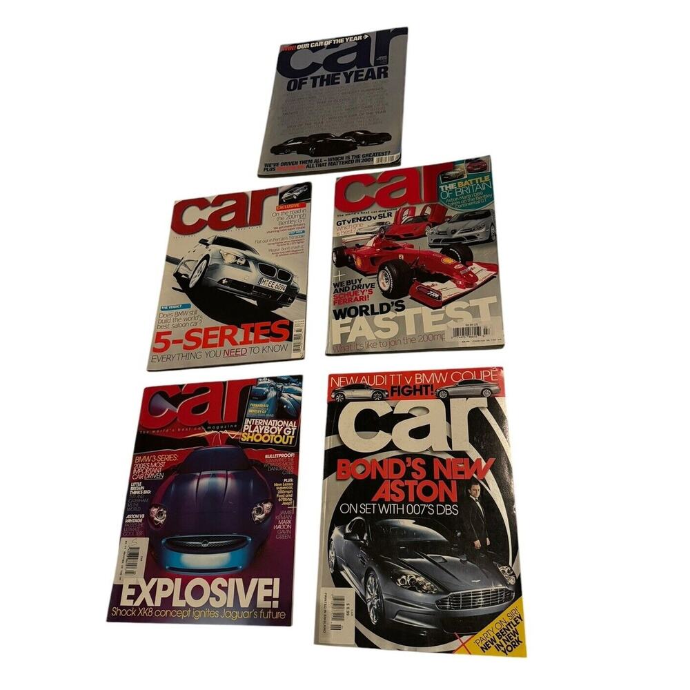 Car Magazines (5 Issues) VTG 2002 2003‎ 2004 2005 2006 January March June July